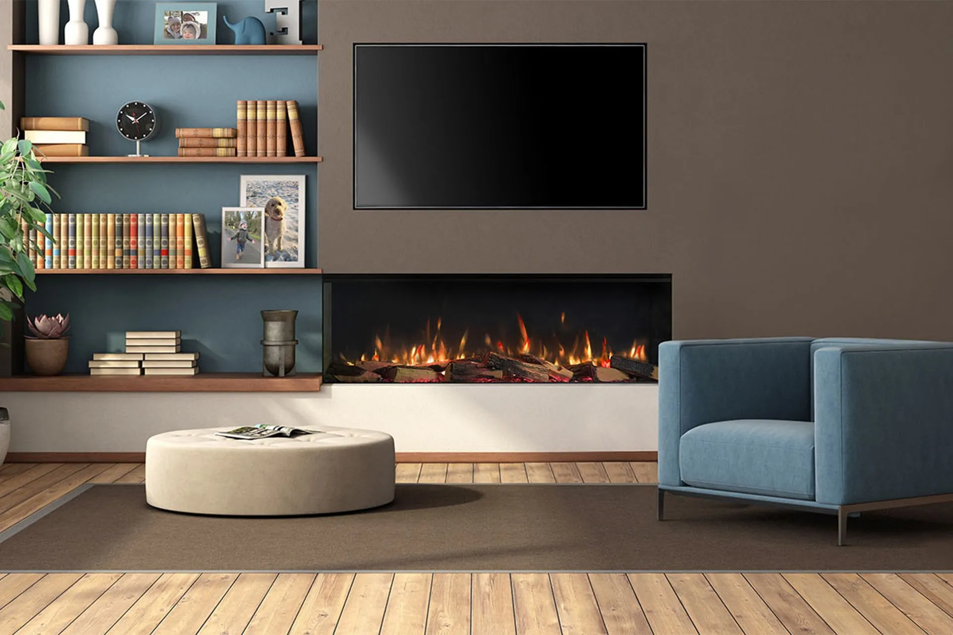 Elegant fireplace available in our store!