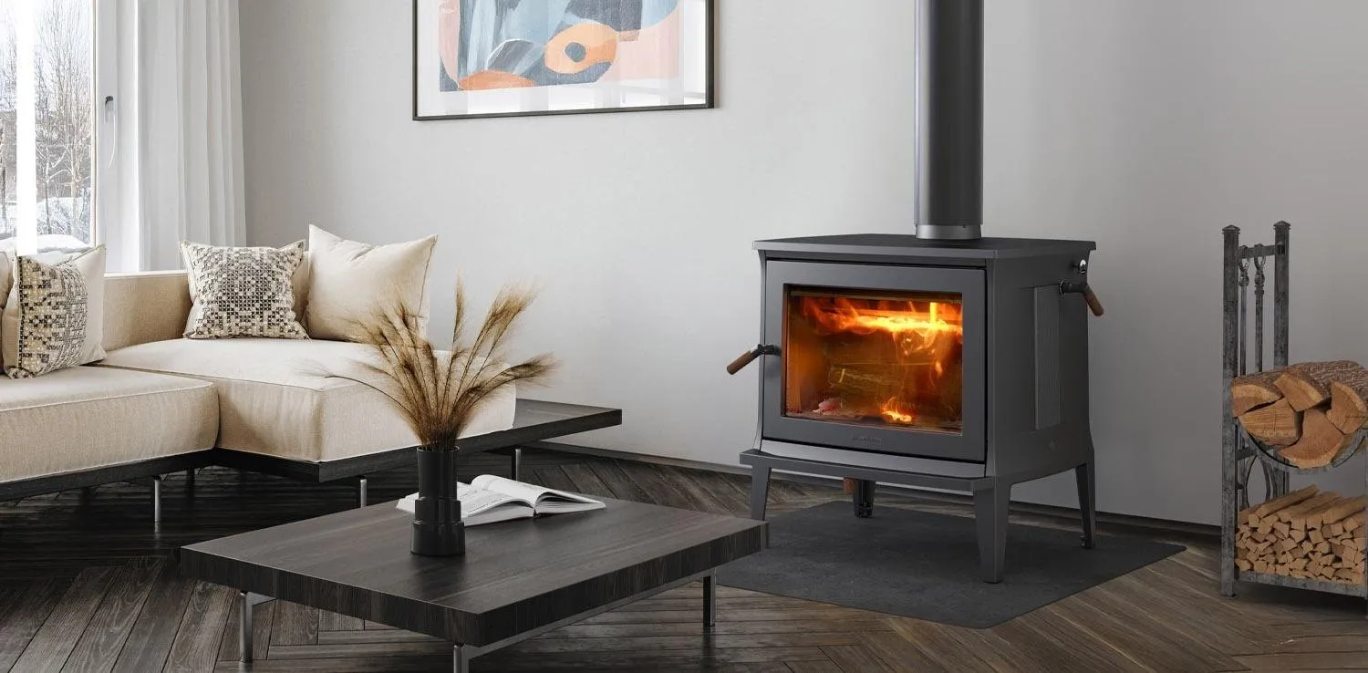 A stove inside a modern home.