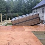 Cozy Outdoor Spa Upgrade for a Wooded Home