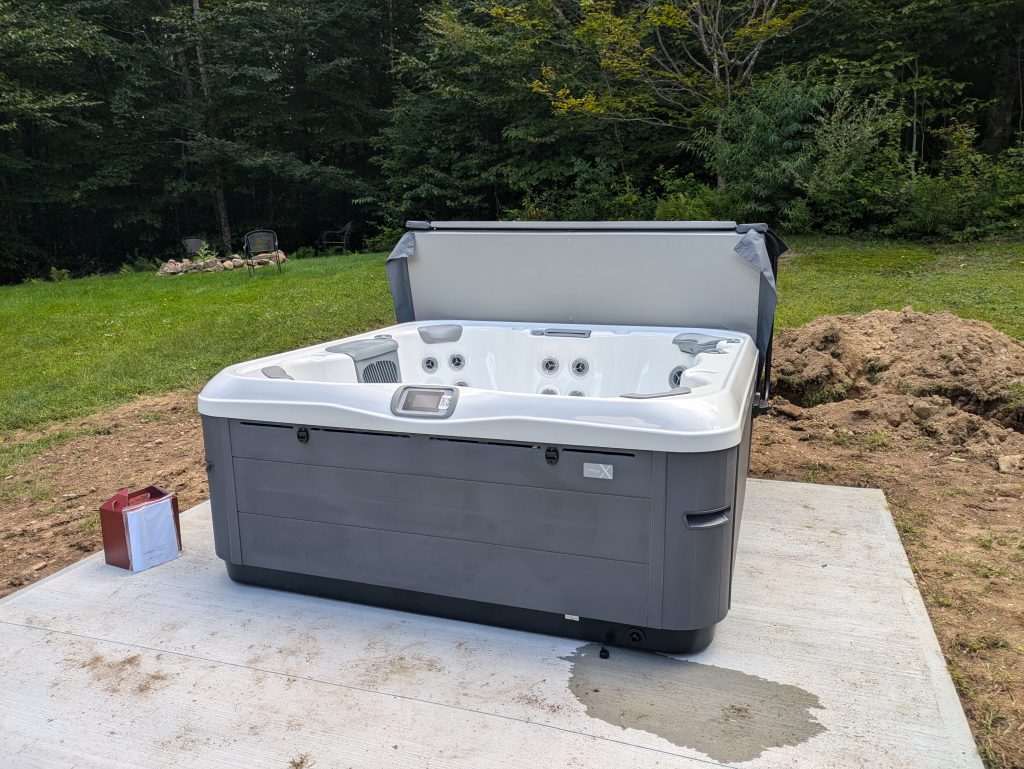 1. Tranquil Woodland Hot Tub Installation for a Cozy Home