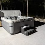 Secluded Backyard Retreat with a Bullfrog Spa Installation