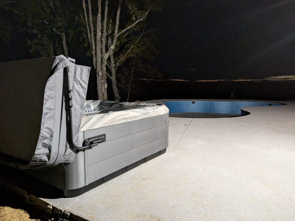 Secluded Backyard Retreat with a Bullfrog Spa Installation 3